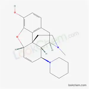 Morphinan-3-ol, 6,7-didehydro-4,5-alpha-epoxy-17-methyl-8-beta-piperidino-