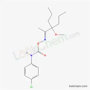 3-Methoxy-3-propyl-2-hexanone O-(((4-chlorophenyl)amino)carbonyl)oxime