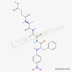 Molecular Structure of 61043-53-6 (Succinyl-alanyl-alanyl-phenylalanine-4-nitroanilide)