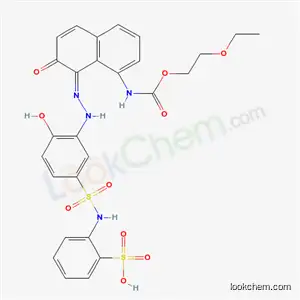 2-[[[3-[[8-[[(2-エトキシエトキシ)カルボニル]アミノ]-2-ヒドロキシ-1-ナフタレニル]アゾ]-4-ヒドロキシフェニル]スルホニル]アミノ]ベンゼンスルホン酸