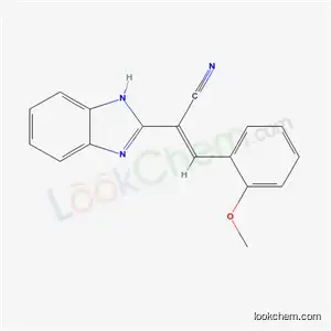 Molecular Structure of 66700-40-1 (1H-Benzimidazol-2-acetonitrile, alpha-((2methoxyphenyl)methylene)-)