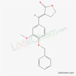 Molecular Structure of 5443-12-9 ((3E)-3-{[4-(benzyloxy)-3-methoxyphenyl]methylidene}dihydrofuran-2(3H)-one)