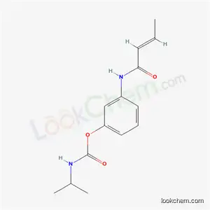 Molecular Structure of 17788-86-2 (N-Isopropylcarbamic acid 3-[(1-oxo-2-butenyl)amino]phenyl ester)