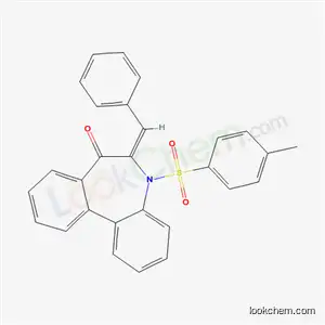 6-Benzylidene-5-((4-methylphenyl)sulfonyl)-5,6-dihydro-7H-dibenzo(b,d)azepin-7-one