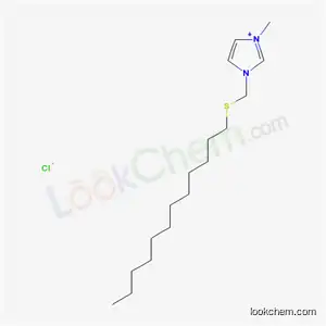 Molecular Structure of 68279-02-7 (1-[(dodecylsulfanyl)methyl]-3-methyl-1H-imidazol-3-ium chloride)