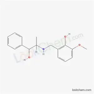 Molecular Structure of 68398-02-7 (α-[1-[(2-Hydroxy-3-methoxybenzyl)amino]ethyl]benzyl alcohol)