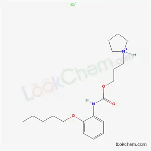 Molecular Structure of 68931-04-4 (1-[3-({[2-(pentyloxy)phenyl]carbamoyl}oxy)propyl]pyrrolidinium chloride)