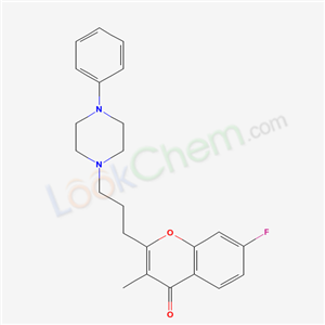 2-(3-(N-PHENYLPIPERAZINO)-PROPYL)-3-METHYL-7-FLUOROCHROMONE