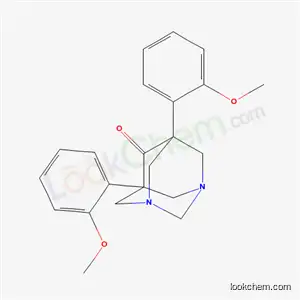 Molecular Structure of 69352-67-6 (1,5-Bis(o-methoxyphenyl)-3,7-diazaadamantan-9-one)