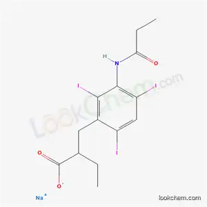 ナトリウム 2-[(2,4,6-トリヨード-3-プロパンアミドフェニル)メチル]ブタノアート
