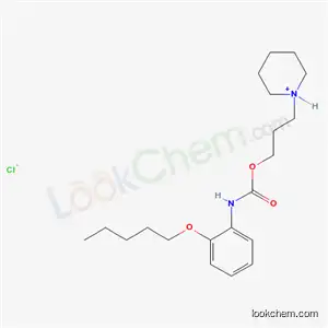 Molecular Structure of 69538-18-7 (1-[3-({[2-(pentyloxy)phenyl]carbamoyl}oxy)propyl]piperidinium chloride)