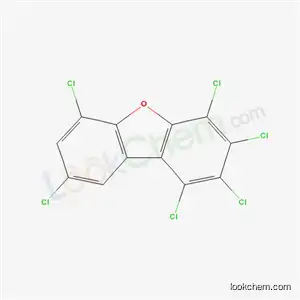 Molecular Structure of 69698-60-8 (1,2,3,4,6,8-HEXACHLORODIBENZOFURAN)