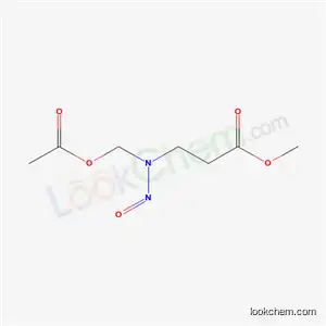 Molecular Structure of 70103-81-0 (methyl 3-{[(acetyloxy)methyl](nitroso)amino}propanoate)