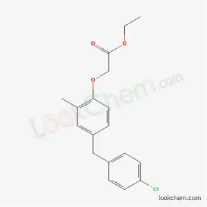 Molecular Structure of 71548-25-9 (ethyl [4-(4-chlorobenzyl)-2-methylphenoxy]acetate)