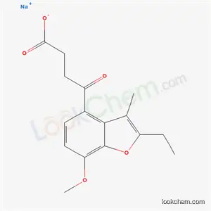 2-에틸-7-메톡시-3-메틸-γ-옥소-4-벤조푸란부티르산나트륨염