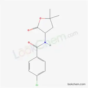 4-クロロ-N-(5,5-ジメチル-2-オキソオキソラン-3-イル)ベンズアミド