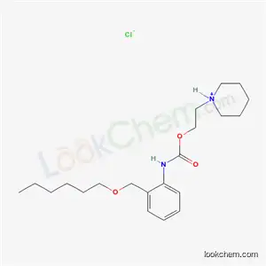 2-피페리디노에틸 o-((헥실옥시)메틸)카르바닐산염 염산염