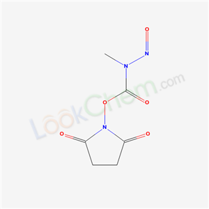 (2,5-dioxopyrrolidin-1-yl) N-methyl-N-nitrosocarbamate