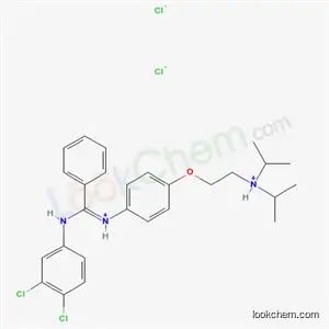 2-[4-[[(3,4-디클로로페닐)아미노]-페닐-메틸리덴]아자니우밀페녹시] 에틸-디프로판-2-일-아자늄 디클로라이드