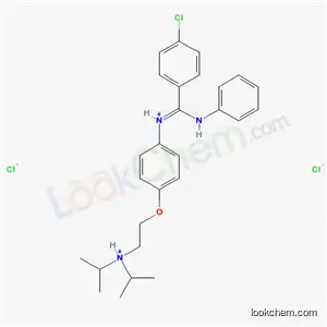 2-[4-[아닐리노-(4-클로로페닐)메틸리덴]아자늄일페녹시]에틸-디프로판-2-일-아자늄 디클로라이드