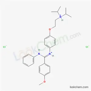 N-[4-[2-(ジイソプロピルアミノ)エトキシ]フェニル]-4-メトキシ-N′-フェニルベンズアミジン?2塩酸塩