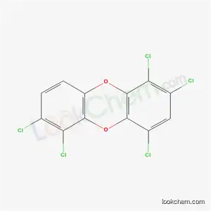 Molecular Structure of 82291-35-8 (1,2,4,6,7-Pentachlorodibenzo[1,4]dioxin)