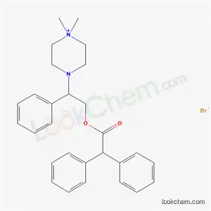아세트산, 디페닐-, 베타-(4-메틸-1-피페라지닐)페네틸 에스테르, 메토브로마이드