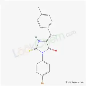 Molecular Structure of 40747-55-5 ((5Z)-3-(4-bromophenyl)-5-[(4-methylphenyl)methylidene]-2-thioxoimidazolidin-4-one)