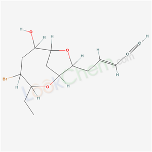 2,8-Dioxabicyclo[5.2.1]decan-6-ol,4-bromo-3- ethyl-9-(2E)-2-penten-4-ynyl-,(1R,3R,4S,- 6R,7R,9R)-  cas  36431-73-9