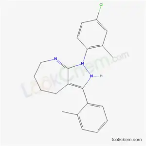 1-(4-Chloro-2-methylphenyl)-3-(2-methylphenyl)-1,2,4,5,6,7-hexahydropyrazolo[3,4-b]azepine