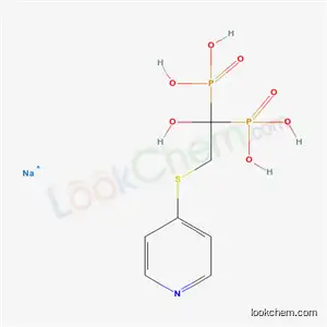 Molecular Structure of 334708-65-5 (phosphonic acid, [1-hydroxy-2-(4-pyridinylthio)ethylidene]bis-, monosodium salt)