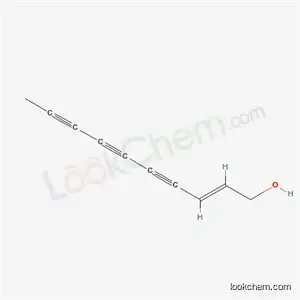 Molecular Structure of 6071-16-5 ((E)-2-Decene-4,6,8-triyn-1-ol)