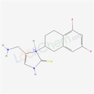 2H-Imidazole-2-thione,5-(aminomethyl)-1- (5,7-difluoro-1,2,3,4-tetrahydro-2- naphthalenyl)-1,3-dihydro-,(S)-