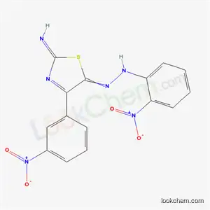 Molecular Structure of 39874-99-2 ((2Z)-4-(3-nitrophenyl)-5-[(2-nitrophenyl)hydrazono]-1,3-thiazol-2(5H)-imine)