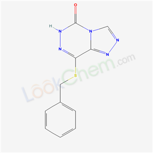 5-benzylsulfanyl-1,3,4,7,8-pentazabicyclo[4.3.0]nona-4,6,8-trien-2-one cas  32331-08-1