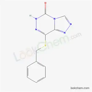 Molecular Structure of 32331-08-1 (8-(benzylsulfanyl)[1,2,4]triazolo[4,3-d][1,2,4]triazin-5(6H)-one)