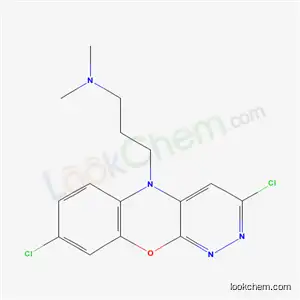 Molecular Structure of 62637-25-6 (3-(3,8-dichloro-5H-pyridazino[3,4-b][1,4]benzoxazin-5-yl)-N,N-dimethylpropan-1-amine)