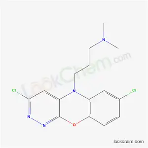 5H-Pyridazino(3,4-b)(1,4)benzoxazine, 2,8-dichloro-10-(3-dimethylaminopropyl)-