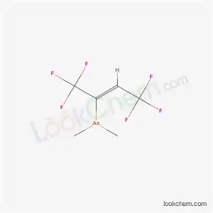 Arsine, dimethyl(3,3,3-trifluoro-1-(trifluoromethyl)-1-propenyl)-, (Z)-