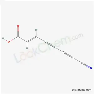 Molecular Structure of 1402-35-3 ((2E)-7-cyanohept-2-ene-4,6-diynoic acid)