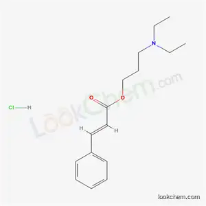 Molecular Structure of 538-66-9 (3-(diethylamino)propyl (2E)-3-phenylprop-2-enoate hydrochloride)