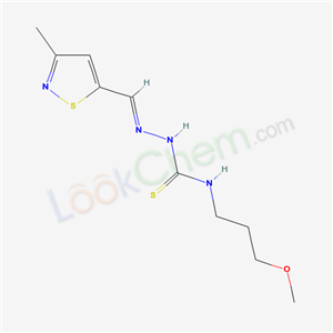 Isothiazole-5-carboxaldehyde, 3-methyl-, 4-(3-methoxypropyl)thiosemicarbazone