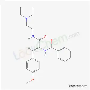 2-벤조일아미노-N-[2-(디에틸아미노)에틸]-3-(4-메톡시페닐)프로펜아미드