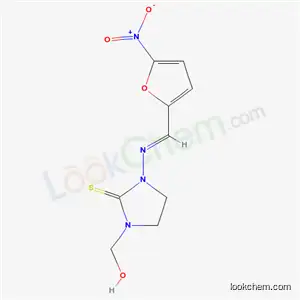 Molecular Structure of 4657-19-6 (1-(Hydroxymethyl)-3-[(5-nitrofurfurylidene)amino]-2-imidazolidinethione)