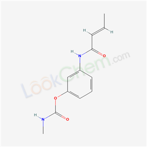 N-Methylcarbamic acid 3-[(1-oxo-2-butenyl)amino]phenyl ester