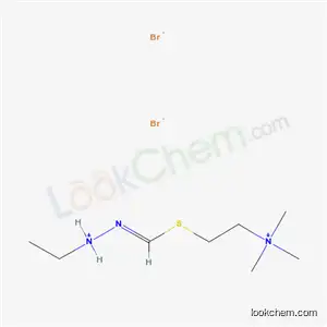 Molecular Structure of 32458-57-4 ((2E)-1-ethyl-2-({[2-(trimethylammonio)ethyl]sulfanyl}methylidene)hydrazinium dibromide)