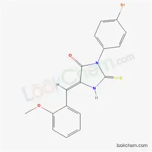3-(4-Bromophenyl)-5-((2-methoxyphenyl)methylene)-2-thioxo-4-imidazolidinone