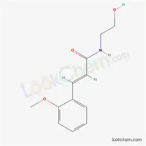 Molecular Structure of 43196-12-9 (N-(2-Hydroxyethyl)-3-(2-methoxyphenyl)propenamide)