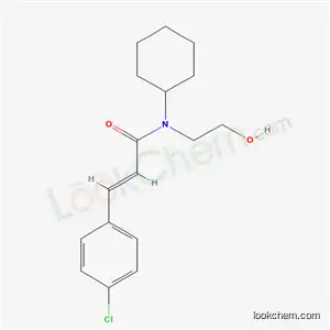 Molecular Structure of 43196-35-6 ((2E)-3-(4-chlorophenyl)-N-cyclohexyl-N-(2-hydroxyethyl)prop-2-enamide)