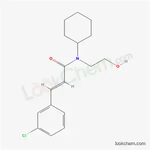 Molecular Structure of 43196-36-7 (N-Cyclohexyl-N-(2-hydroxyethyl)-3-(3-chlorophenyl)propenamide)